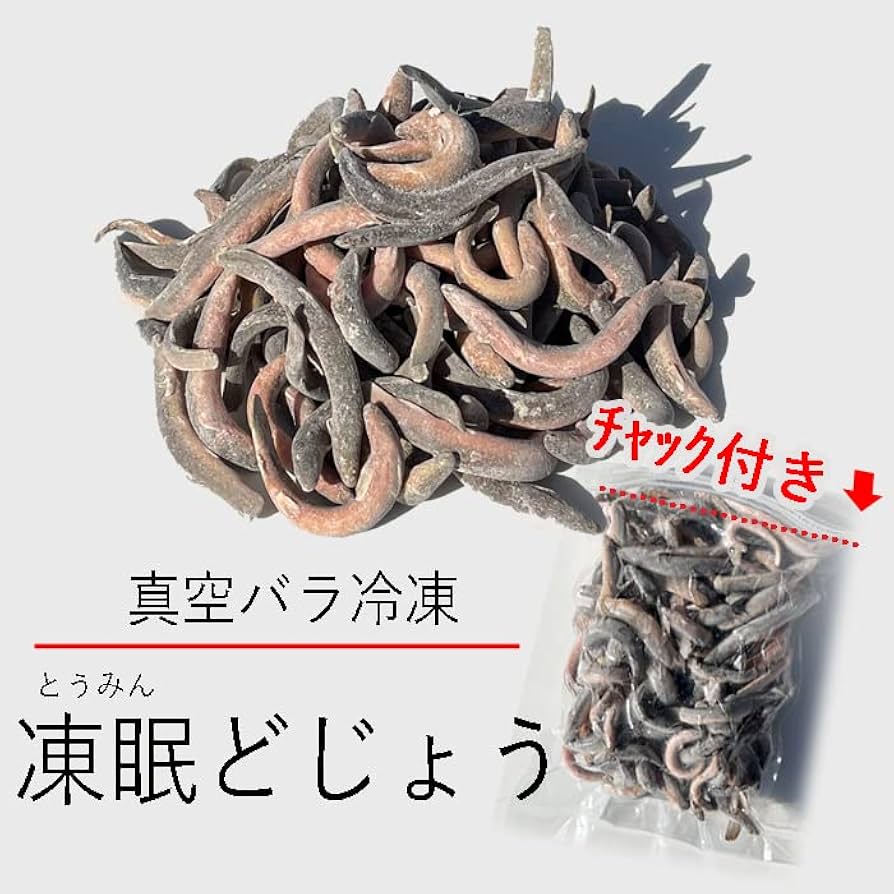 Amazon | 真空 バラ冷凍どじょう 450g(小サイズ) 冷凍えさ バラ